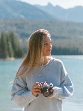 Light Blue Women's Charlie Holiday Knit Sweater